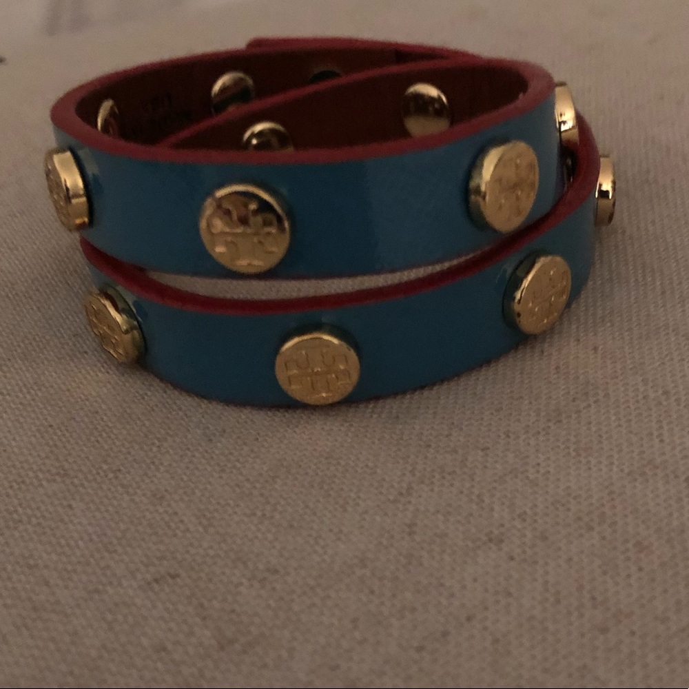 Tory Burch logo wrap bracelet